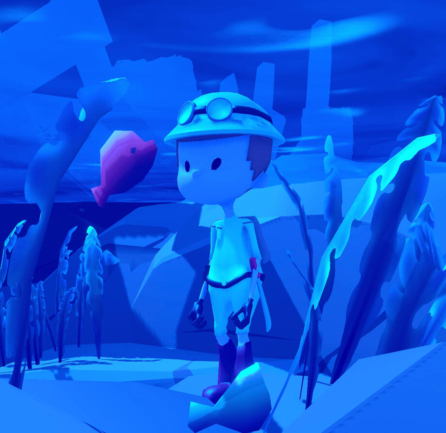 Under water - It took me hours to get that red fish in a photo